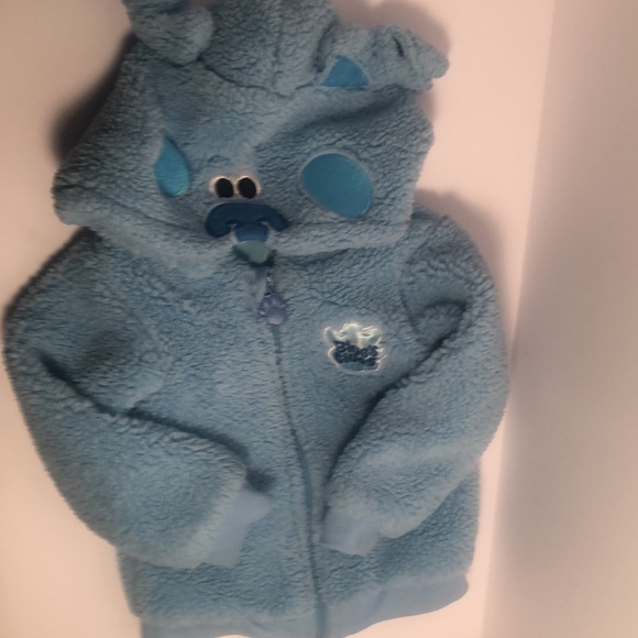 Kids Y2k Blue clues nickelodeon rare blue Sherpa jacket - Picture 12 of 14